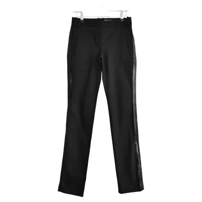 Pre-owned Dior Christian  X John Galliano Fall 2006 Pvc Trim Black Trousers
