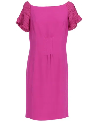 Pre-owned Dior Christian  Y2k Magenta Silk Dress, Size It; 44 (authentic Pre-loved)