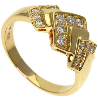 Pre-owned Dior Christian  Yellow Band Ring ()