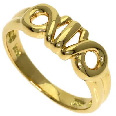 Pre-owned Dior Christian  Yellow Band Ring ()