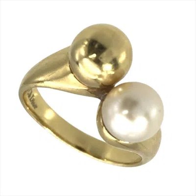Pre-owned Dior Christian  Yellow Gold (18k) Band Ring ()
