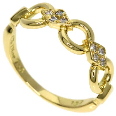 Pre-owned Dior Christian  Yellow Gold (18k) Band Ring ()