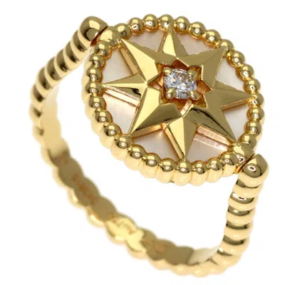 Pre-owned Dior Christian  Yellow Gold (18k) Band Ring ()