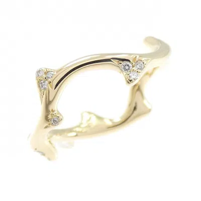 Pre-owned Dior Christian  Yellow Gold Band Ring ()