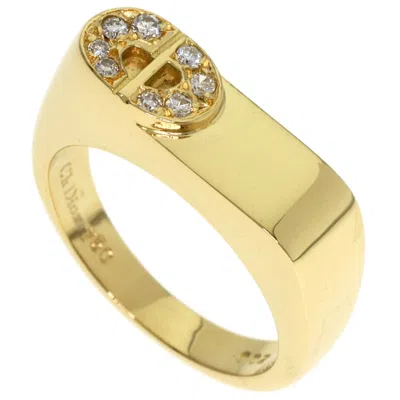 Pre-owned Dior Christian  Yellow Gold Yellow Gold (18k) Band Ring ()