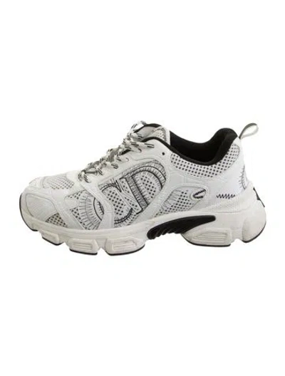Pre-owned Dior Chrono Athletic Sneakers In Silver