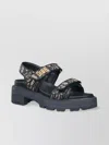 Dior Chunky Sole Open Toe Sandals In Gray