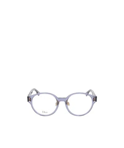 Dior Circular Frame Flat Mirror In Purple