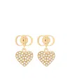 Dior Clair D Lune Earrings In Golden