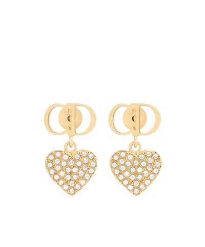 Dior Clair D Lune Earrings In Golden