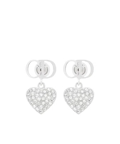 Dior Clair D Lune Earrings In Silver
