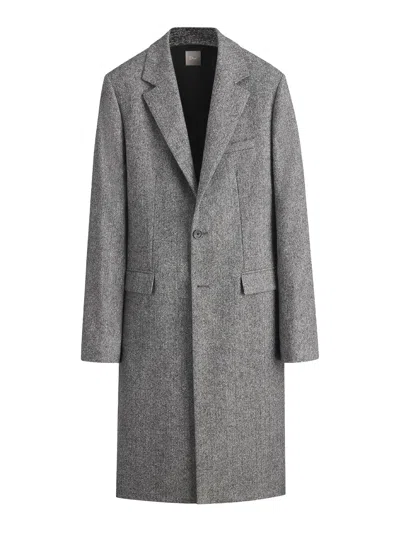 Dior Classic Grey Virgin Wool Coat In Gray