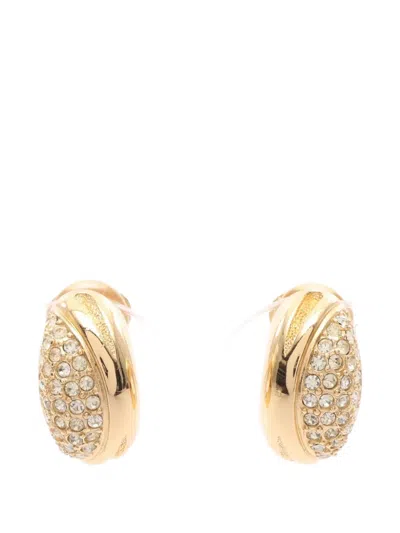 Pre-owned Dior Clip-on Earrings In Gold