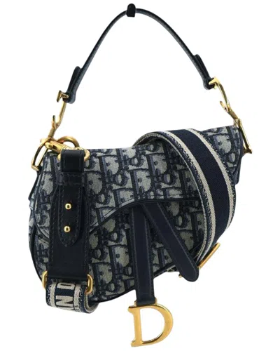 Dior Cloth Handbag Saddle (authentic Pre-loved) In Multi