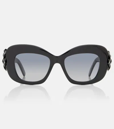 Dior Clover S3i Square Sunglasses In Black