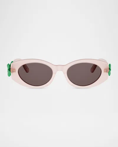 Dior Clover S3i Square Sunglasses In Red