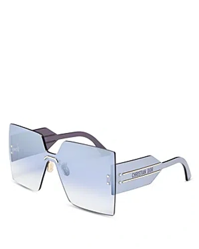 Dior Club Frameless Square Sunglasses, 143mm In Blue