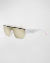 Dior Club M7u Sunglasses In White Other