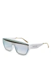 Dior Club M7u Sunglasses In White/green Gradient