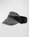 Dior Club V1u Logo Clear Visor In Matte Black