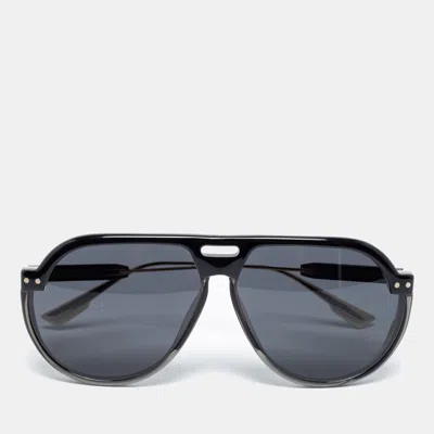Pre-owned Dior Club3 Aviator Sunglasses In Black