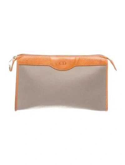 Pre-owned Dior Clutch Vintage In Neutral