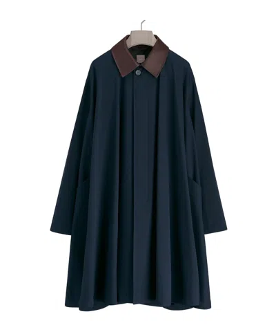 Dior Coat With  Embroidery In Blue