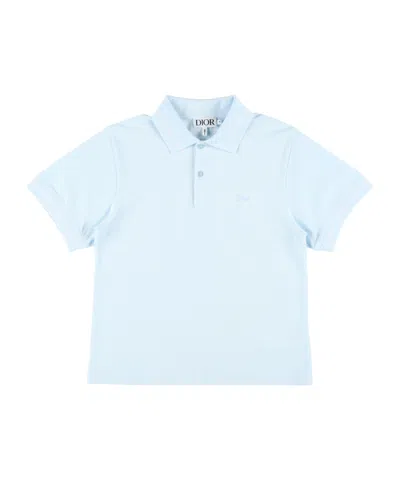 Dior Collared Short-sleeved Polo Shirt In Brown
