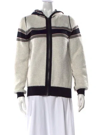 Pre-owned Dior Colorblock Pattern Mock Neck Sweatshirt In Neutral