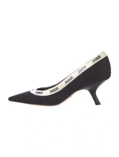 Pre-owned Dior Colorblock Pattern Pumps In Blue