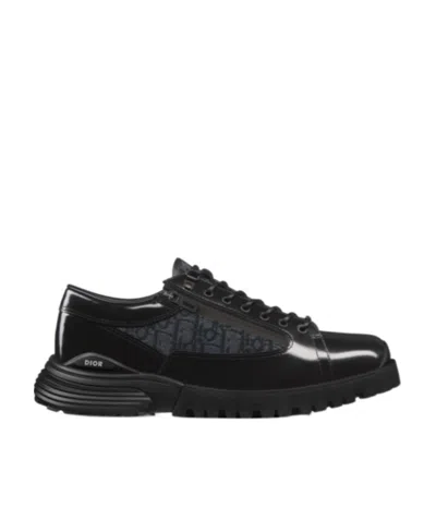 Dior Combat Lacing Casual Business Shoes In Black