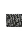Dior Compact Wallet In Black