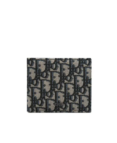 Dior Compact Wallet In Black