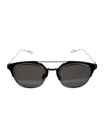 Pre-owned Dior Composit 1.0 Round Sunglasses In Black