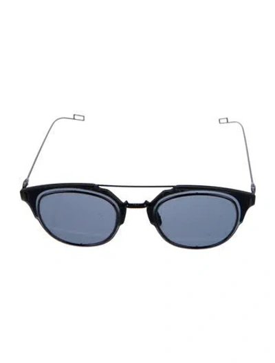 Pre-owned Dior Composit 1.0 Round Sunglasses In Blue