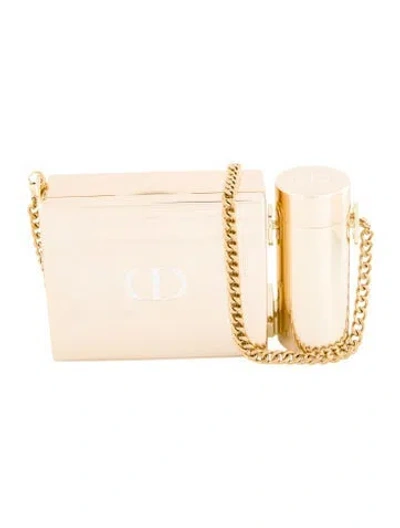 Pre-owned Dior Convertible Makeup Vanity Case In Gold