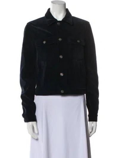 Pre-owned Dior Corduroy Jacket In Blue
