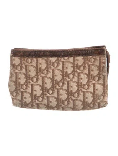 Pre-owned Dior Cosmetic Bag In Neutral