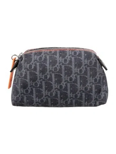 Pre-owned Dior Cosmetic Bags In Blue
