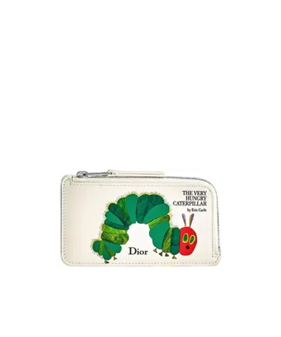 Dior Cosmos Zipped Card Holder In Multi-color