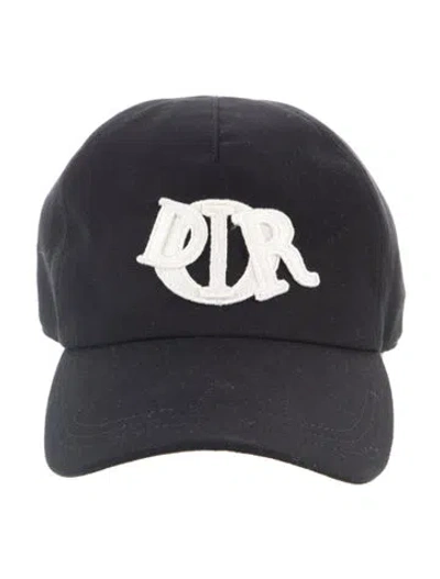 Pre-owned Dior Cotton Adjustable Baseball Cap In Black