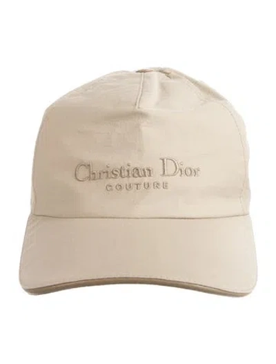 Pre-owned Dior Cotton Baseball Cap W/tags In Neutral