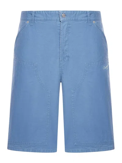 Dior Cotton Bermuda Shorts In Blue