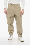 Dior Cotton Blend Cargo Pants In Neutral