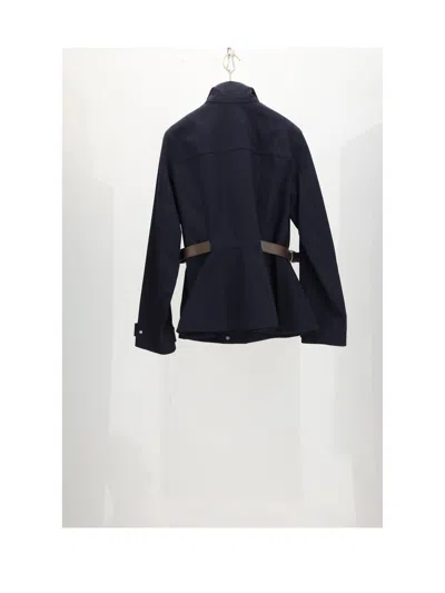 Dior Cotton Blend Jacket In Blue