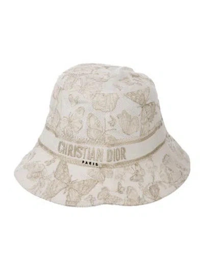 Pre-owned Dior Cotton Bucket Hat In Neutrals