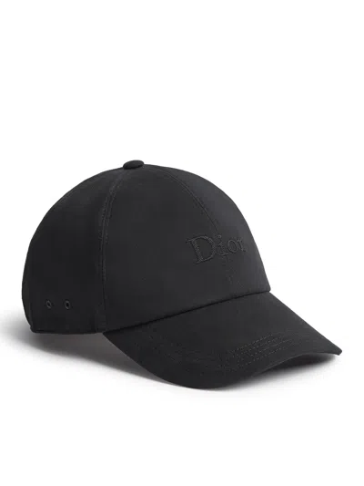 Dior Cotton Canvas Crafty Hat In Black