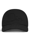 Dior Cotton Canvas Ribbon Hat In Black