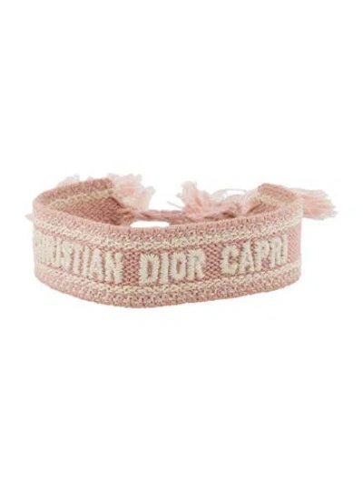 Pre-owned Dior Cotton Carpi Friendship Bracelet In Multi