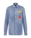Dior Cotton Denim Shirt In Blue